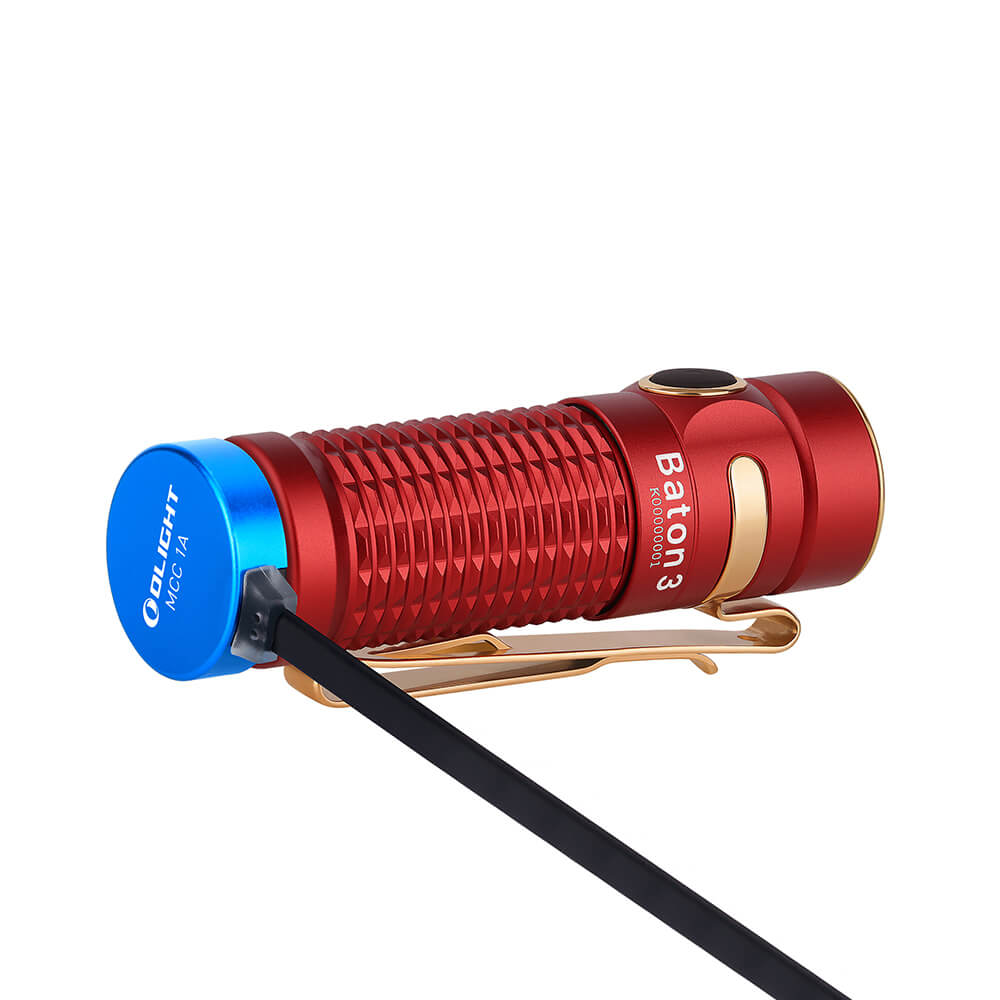 Olight Baton 3 Aufladbare Taschenlampe Kit mit Drahtlosem Ladecase