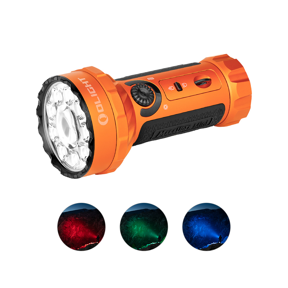 Olight Marauder Mini leistungsstarke LED Taschenlampe mit 7000 Lumen und 600 Metern Leuchtweite