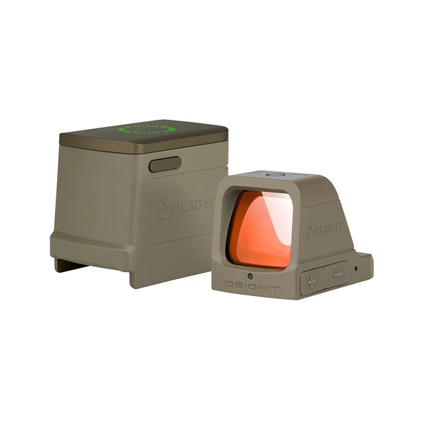 OLIGHT OSIGHT Rotpunktvisier mit Ladestation, Flachfuchsfarbenes Optik-Set