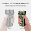 Größenvergleich Olight Marauder 2 und Marauder Mini Taschenlampen, schlanker, leichter, besser ausbalanciert