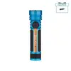 Olight Seeker 4 Pro Taschenlampe in Blau mit strukturiertem Griff für Outdoor-Abenteuer und den täglichen Gebrauch