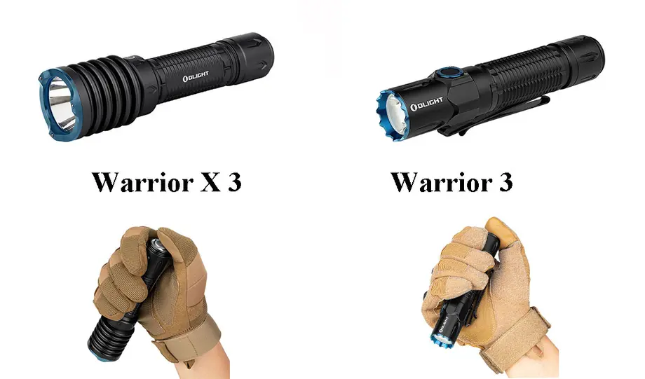 Warrior X 3 VS Warrior 3 – Welche taktische Taschenlampe würden Sie wählen?