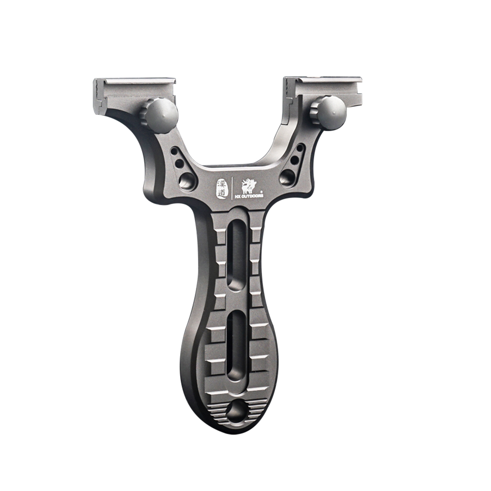 Professionelle Steinschleuder aus Metall von HX Outdoors für Präzisionsschießen und Jagd