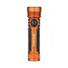 Olight Seeker 4 Pro orange LED Taschenlampe Vorderansicht mit rutschfestem Griff für Outdoor-Aktivitäten und Camping