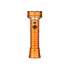 Orange taktische Taschenlampe, leistungsstarkes LED-Licht, Outdoor-Ausrüstung, hochwertiges Gehäuse