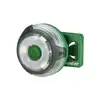 Kompakte grüne LED-Sicherheitsleuchte mit Clip-Halterung und Power-Button für Outdoor-Aktivitäten