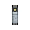 Graue Olight Baton 4 Premium Taschenlampe in Frontansicht mit strukturiertem Gehäuse im EDC Design für Outdoor Einsätze