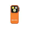 Olight Oclip Pro orange Clip-On-Taschenlampe in Vorderansicht mit LED-Duo und Rotlicht für Outdoor und Alltag