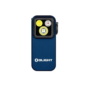 Olight Blaue Oclip Pro EDC Clip-Leuchte Vorderansicht mit Triple-LED für Outdoor-Aktivitäten und Alltagsgebrauch