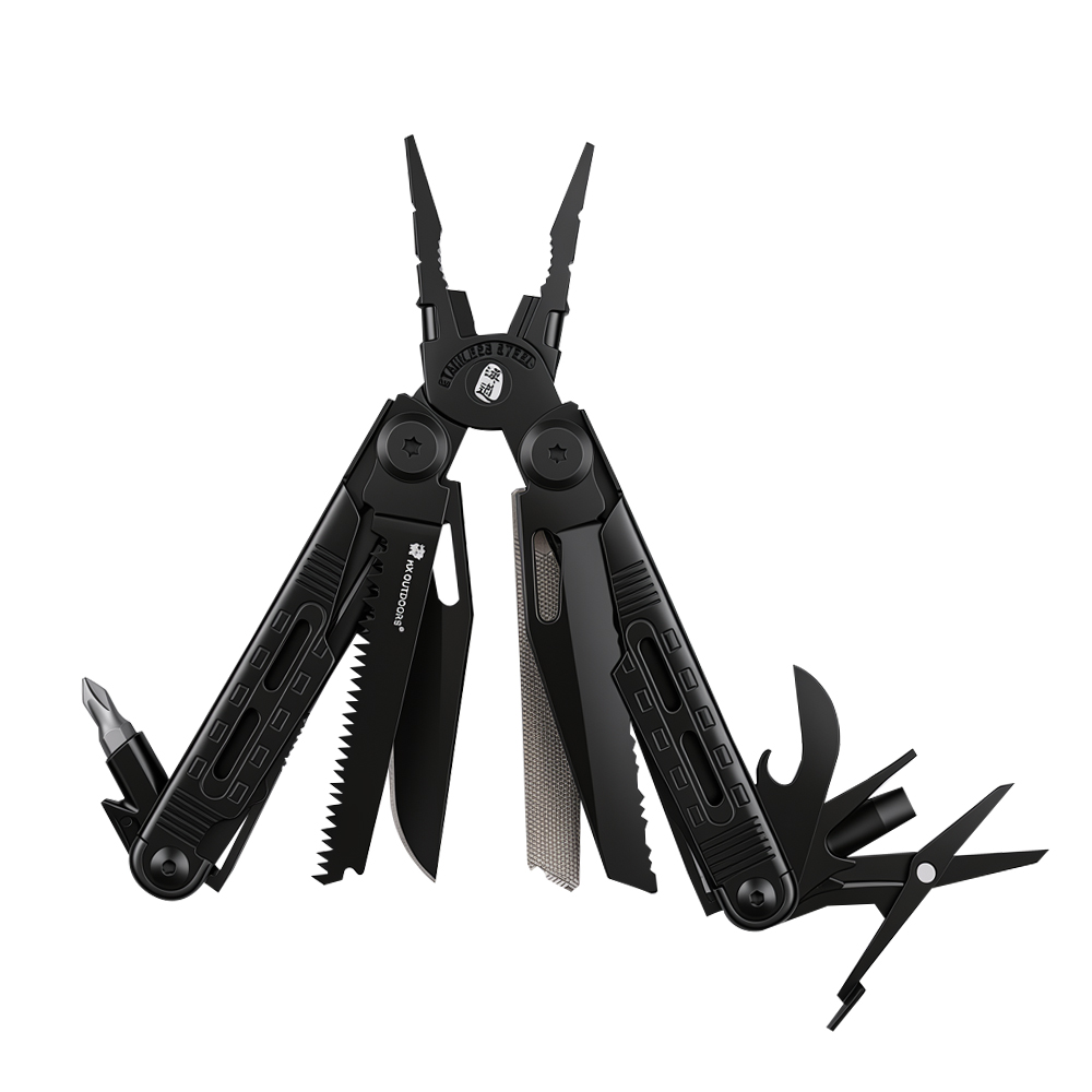 OSelect - HX OUTDOORS GQ-20B Multitool mit 12 wichtigen Funktionen