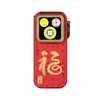 Olight rote Oclip Pro Clip-Leuchte in der Neujahrs-Edition mit chinesischem Schriftzeichen als EDC-Taschenlampe