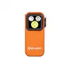 Olight Oclip Pro S in Orange, Seitenansicht mit Drehregler und Clip für vielseitige Beleuchtung.