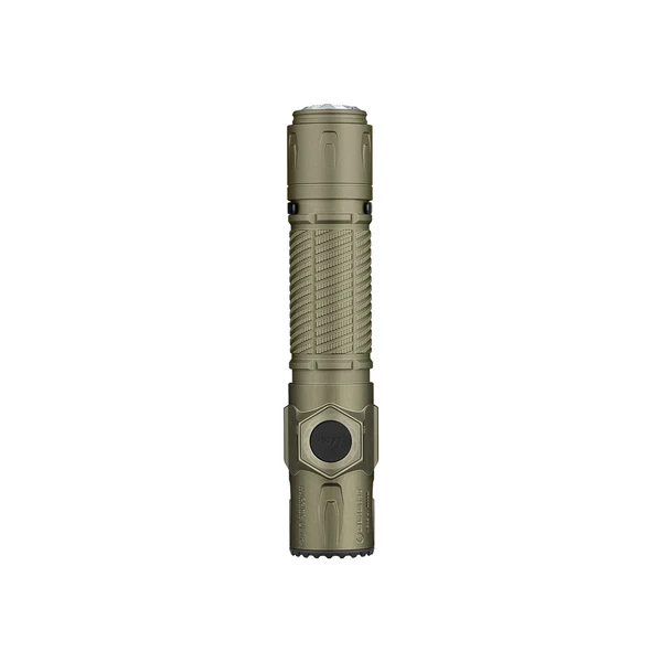 Grüne taktische Taschenlampe mit Clip, Militär-Taschenlampe, robust, LED, Outdoor-Beleuchtung
