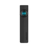 Olight schwarze ArkPro Multi-Funktionsleuchte, Frontalansicht mit blauem Drehregler, UV-Licht und Batteriestatusanzeige für EDC.