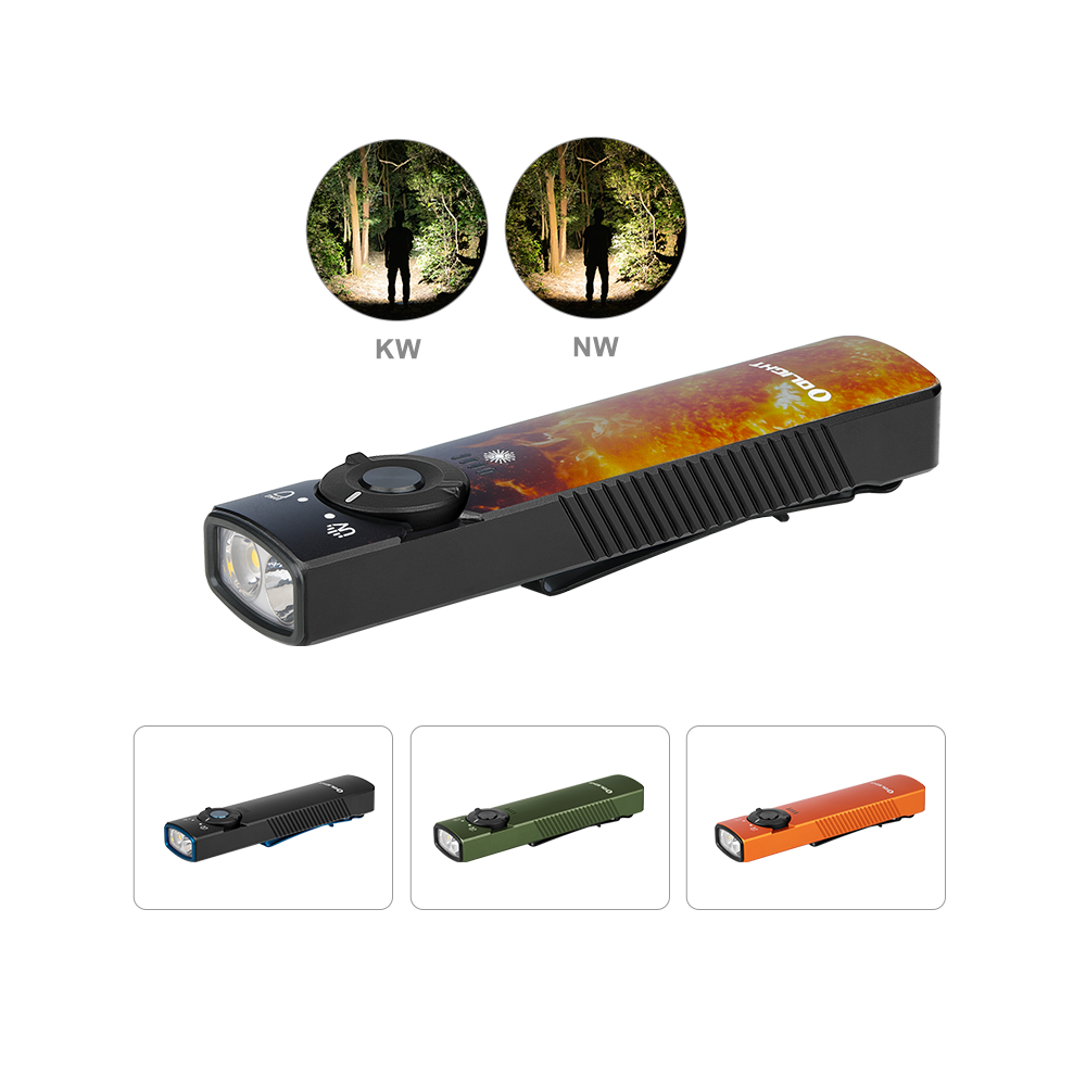 Olight Arkfeld UV Licht EDC Taschenlampe mit dualer Lichtquelle