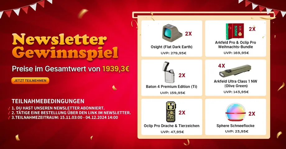 Newsletter Gewinnspiel im November(Exklusiv für Abonnent*innen)