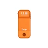 Olight Oclip in Orange von vorne, tragbares Zubehör zum Befestigen von Baton 4 Premium und Perun 3 Mini
