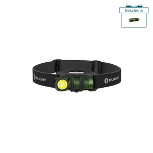 Grüne Stirnlampe von Olight, H2R Nova, LED, Sport, Outdoor, Camping, Wandern, Laufen, Angeln