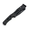 Schwarzes Olight Oclip Pro Taschenmesser in geschlossener Schrägansicht mit strukturiertem Griff für Outdoor und EDC