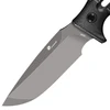 HX Outdoors DC53 Outdoor-Messer mit grauer Klinge und schwarzem Griff für Camping und Bushcraft
