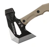 Taktische Axt von HX Outdoors mit schwarzer Klinge und sandfarbenem G10-Griff für Outdoor und Bushcraft