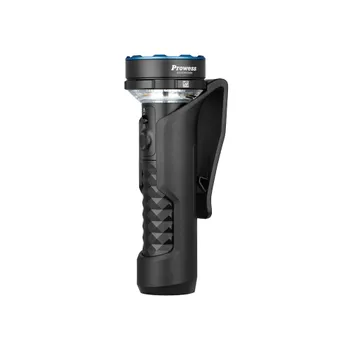 Prowess Taschenlampe, Schwarz und Blau, tragbar, multifunktional, LED-Licht, Outdoor-Ausrüstung
