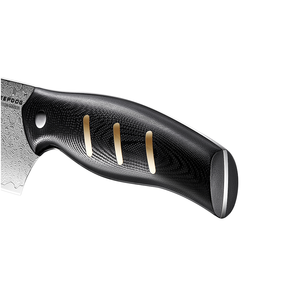OREMAKE Allzweckmesser aus Damaszenerstahl mit G10-griff  Sheepdog