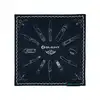 Schwarzes Olight EDC Bandana mit Mustern von Taschenlampen und Messern