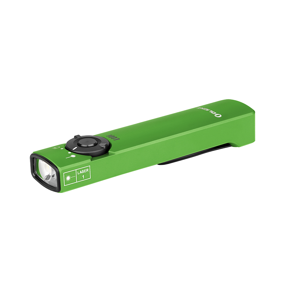 Olight Arkfeld EDC Taschenlampe mit dualer Lichtquelle weißes Licht und grüner Laser