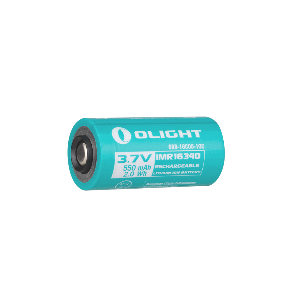 Olight 16340 550 mAh Akku IMR Spezialakku für S1R II/Perun mini/Baton 3
