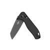 Schwarzes Klappmesser mit Karbonfasergriff, Oknife-Logo auf der Klinge, EDC-Messer