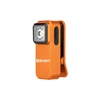 Olight orange Baton 4 Premium Perun 3 Mini Vorderansicht mit Clip für den täglichen Gebrauch