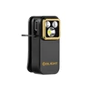 Olight schwarze Oclip Pro S Multifunktions-Arbeitsleuchte mit Clip, goldener Einfassung und USB-C-Ladeanschluss für den Einsatz bei der Arbeit