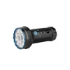 Olight Marauder Mini, schwarze LED-Taschenlampe mit blauer Blende, Seitenlicht und mehreren Leuchtstufen
