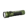 Olight Seeker 4 Pro Taschenlampe in Grün mit strukturiertem Griff und dimmbarer LED für den Outdoor-Einsatz.