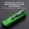 Oknife Taschenmesser mit grünem Zombie-Muster aus langlebigem 6061 Aluminium
