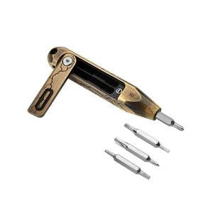 Messing-Schraubendreher-Set mit austauschbaren Bits