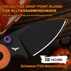 Schwarze Drop-Point-Klinge aus 14C28N Stahl mit PVD-Beschichtung für Alltag und Küche