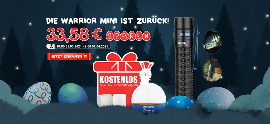 Ostereier von Olight, kostenfrei geschenkt！