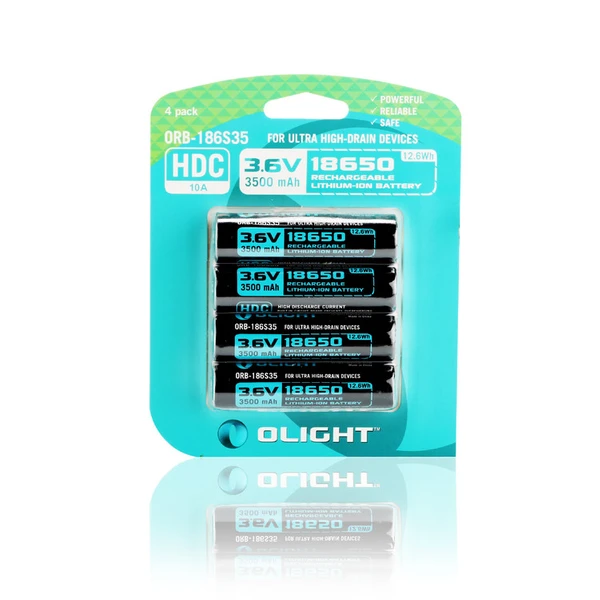 Olight 18650 HDC 3500 mAh Akku 4-er Pack-1