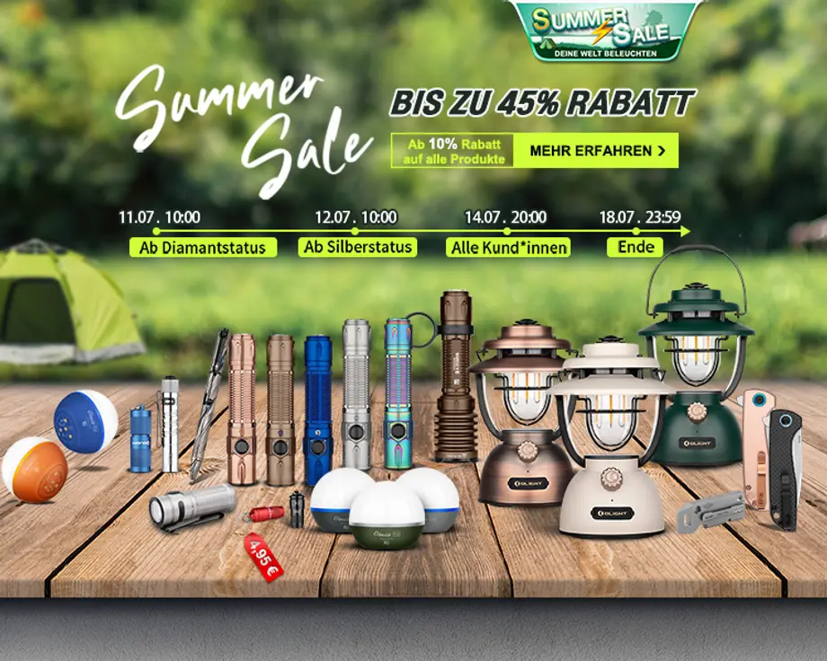 Olight Summer-Sale Neues Upgrade-Produkt kommen!