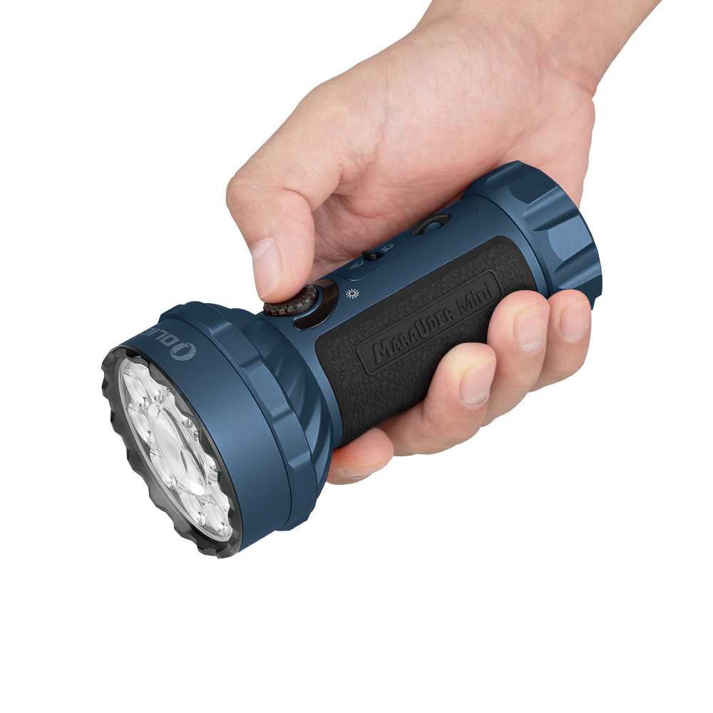 Olight Marauder Mini leistungsstarke LED Taschenlampe mit 7000 Lumen und 600 Metern Leuchtweite