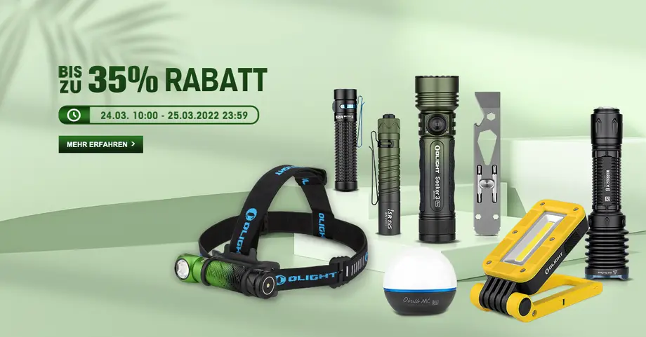 Olight 2022 März-Sale ist im Gange!