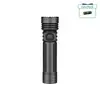 Schwarze Olight Seeker 4 Pro Taschenlampe in Vorderansicht mit rutschfestem Griff für Outdoor und Camping