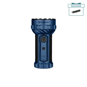 Blaue Olight Marauder 2 LED Taschenlampe mit Akkuanzeige und Geschenkbox