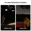 Olight Oclip Pro Clip-Taschenlampe mit weißem und rotem Licht für Nachtwanderungen oder Notfälle am See