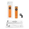 Olight Arkfeld UV Taschenlampe: orange, rechteckig, mit Dual-Lichtquelle, Ladezubehör, Anleitung und Box