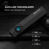 Olight schwarze ArkPro EDC Taschenlampe in Schrägansicht mit 1500 Lumen und UV-Licht für Alltag und Outdoor-Einsatz