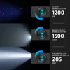 Olight ArkPro LED Taschenlampe mit Drehschalter für UV-Licht, 1500 Lumen Flutlicht und fokussiertem Scheinwerferlicht