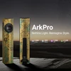 Olight ArkPro LED-Taschenlampe im Antik-Look mit 1500 Lumen, UV-Licht und Laser vor nächtlicher Landschaft